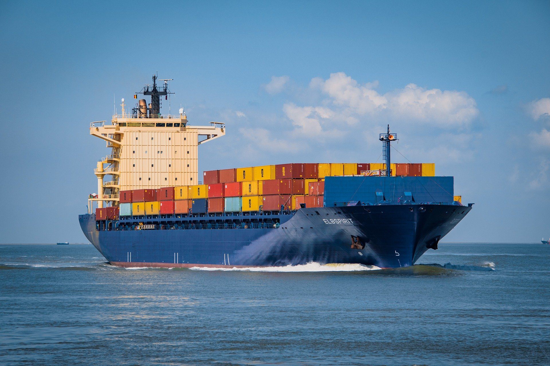 Eine Ladung frischer Container