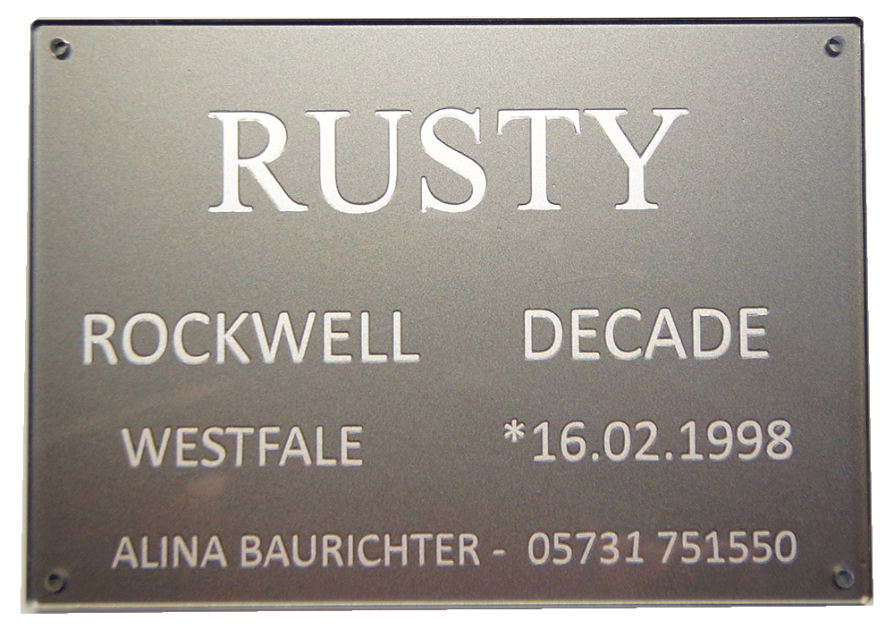 Werbeagentur Baurichter - Fotografie - Alina Baurichter - Bad Oeynhausen - Pferdeboxenschild