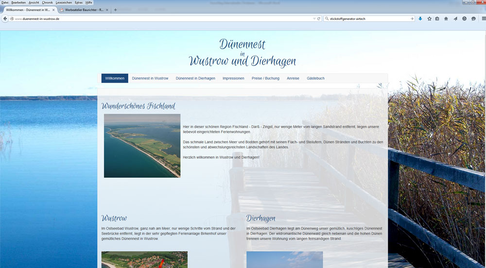 Werbeagentur Baurichter - Webdesign - Dünennest